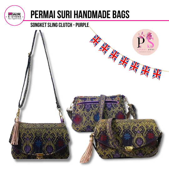 Handmade Songket Handbag | Permai Suri - MyGalore