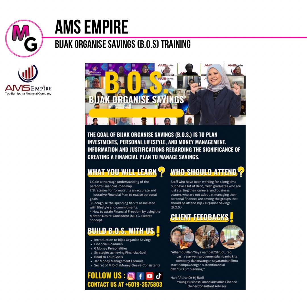 Bijak Organise Savings (B.O.S) | AMS Empire
