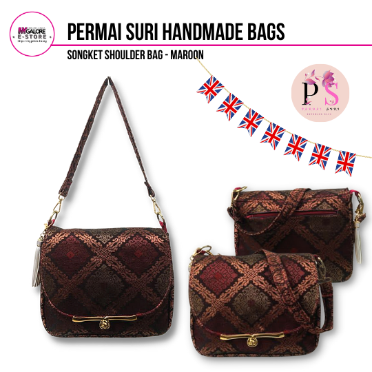 Handmade Songket Handbag | Permai Suri - MyGalore