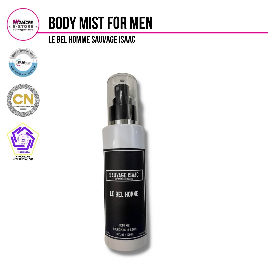 Body Mist untuk Lelaki Le Bel Homme | Cleoniaga